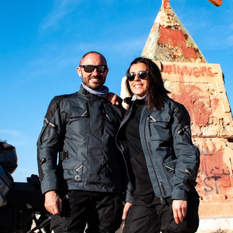 Motorcycle journey in Tunisia. At the discovery of the desert and